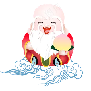 福禄寿喜财贺新春年画