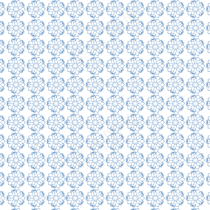 高清中国风蓝色花纹,免抠元素(2000*2000px 300 dpi )psd模版下载