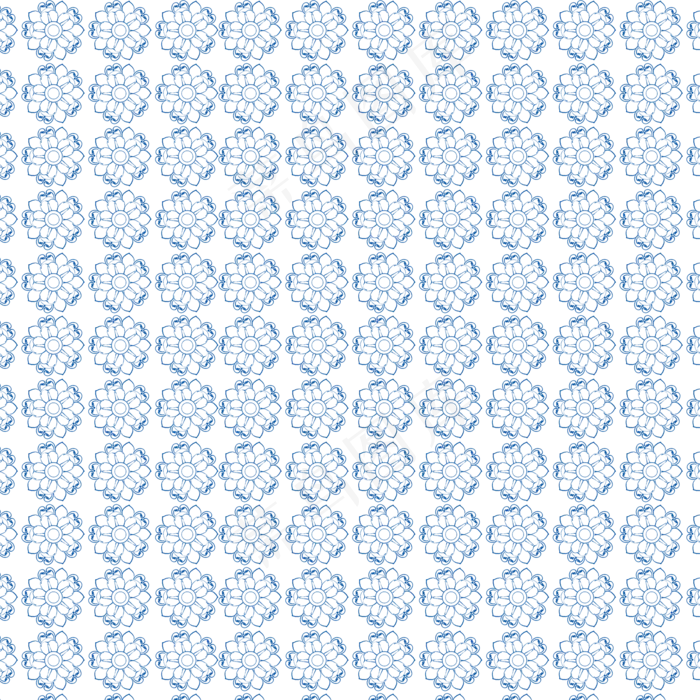 高清中国风蓝色花纹,免抠元素(2000*2000px 300 dpi )psd模版下载