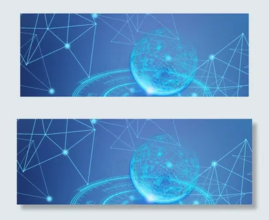 蓝色科技618酷炫banner