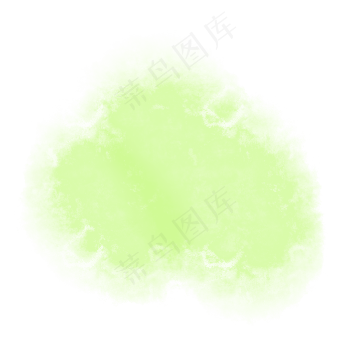 小清新草绿色不规则湿边水彩涂鸦(2000X2000(DPI:300))psd模版下载