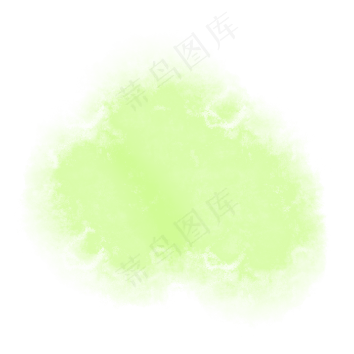 小清新草绿色不规则湿边水彩涂鸦(2000X2000(DPI:300))psd模版下载