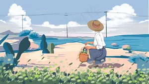 立夏唯美 人物场景图