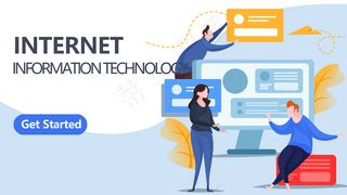 互联网商务科技扁平