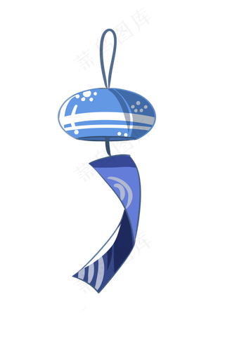 青花瓷风铃装饰