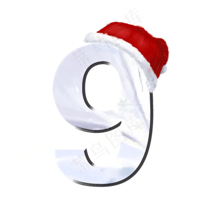 大雪节气数字9(2000*2000px 	      )psd模版下载