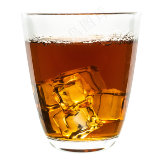 玻璃杯装可乐,免抠元素