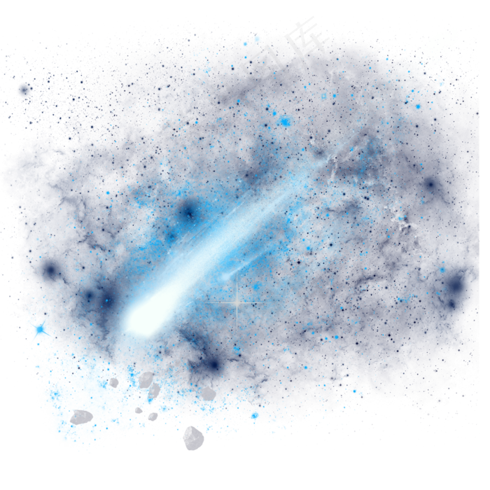 宇宙流星矢量免抠(2000*2000px 300 dpi )psd模版下载