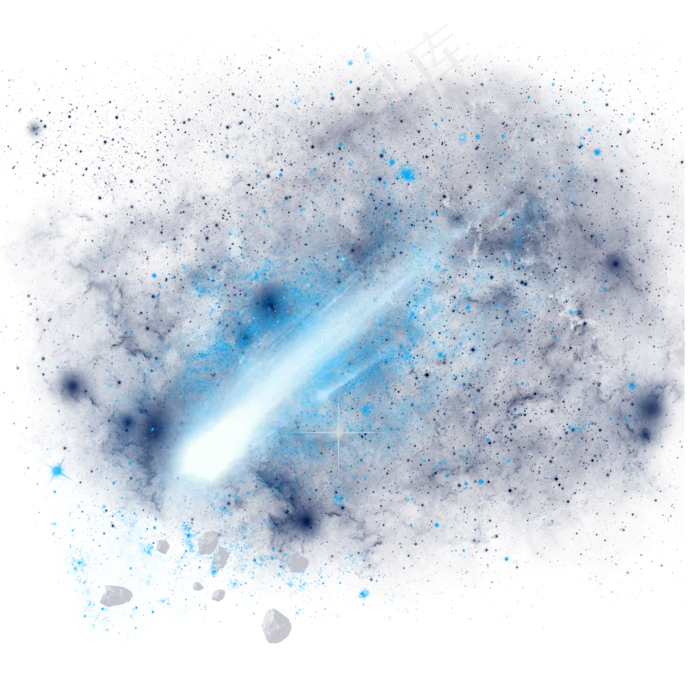 宇宙流星矢量免抠