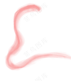 粉色丝带装饰免抠图