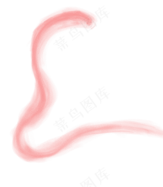 粉色丝带装饰免抠图