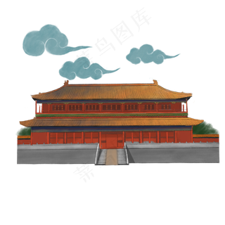 北京故宫紫禁城大殿PNG,免抠元素