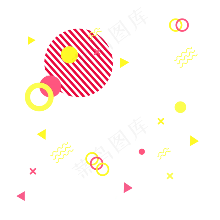 孟菲斯创意设计图案(720X720)eps,ai矢量模版下载