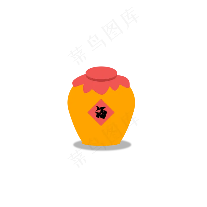 中国风清明节酒坛(2000X2000(DPI:300))psd模版下载