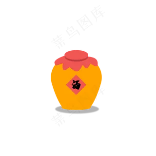 中国风清明节酒坛