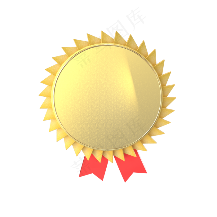 金色风格黄金奖牌,免抠元素