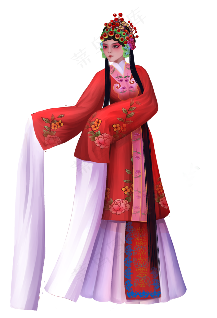 花旦国潮风(2362X3464(DPI:300))psd模版下载