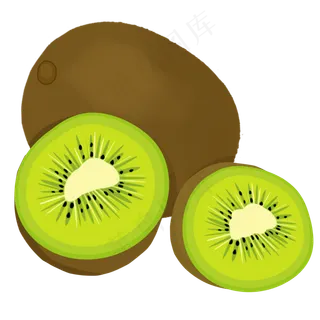 两颗猕猴桃水果健康