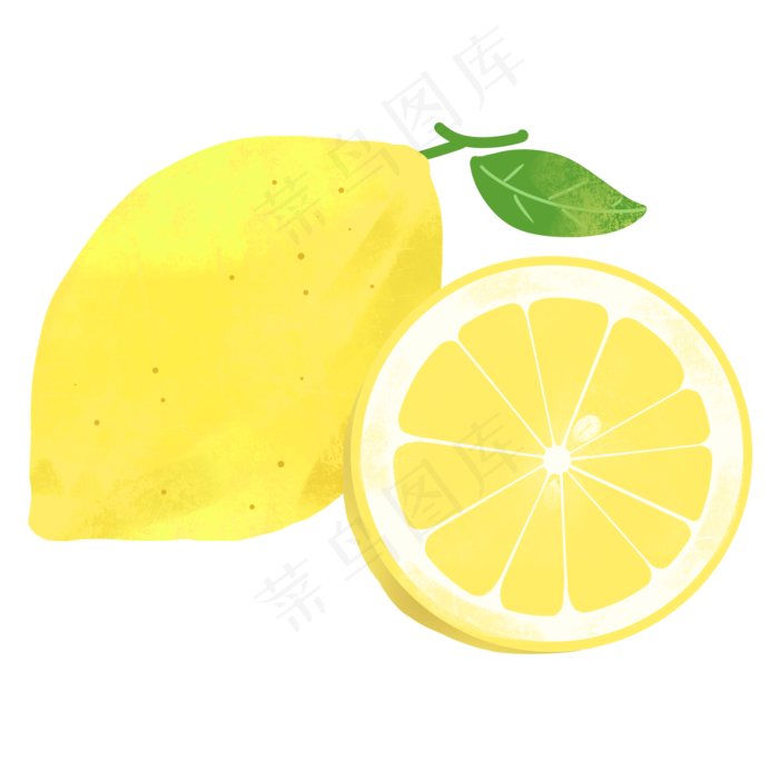 水果柠檬卡通小吃(2000X2000(DPI:300))psd模版下载