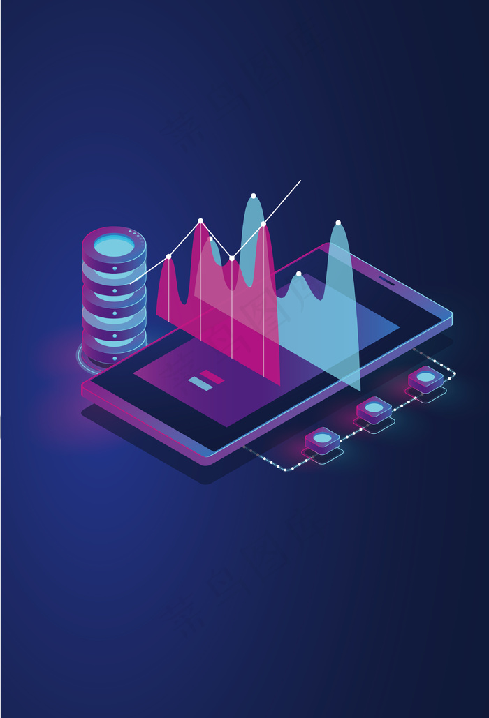 矢量互联网商务金融海报背景