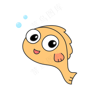 卡通手绘海底动物小丑鱼,免抠元素