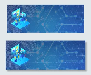 蓝色科技创想未来技术