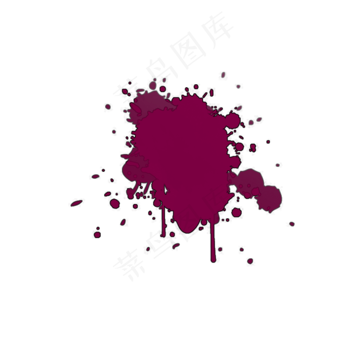 斑驳笔刷效果紫色(2000X2000(DPI:300))