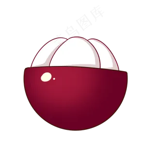 水果装饰图案暗红山竹