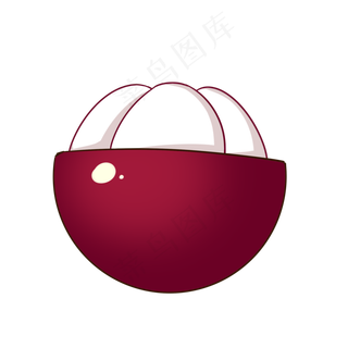 水果装饰图案暗红山竹