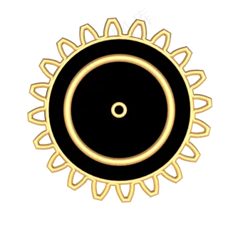 五四青年节黑金色奖牌