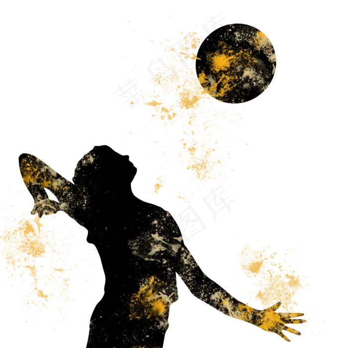 开学季排球社团招新剪影,免抠元素(2000X2000(DPI:300))psd模版下载