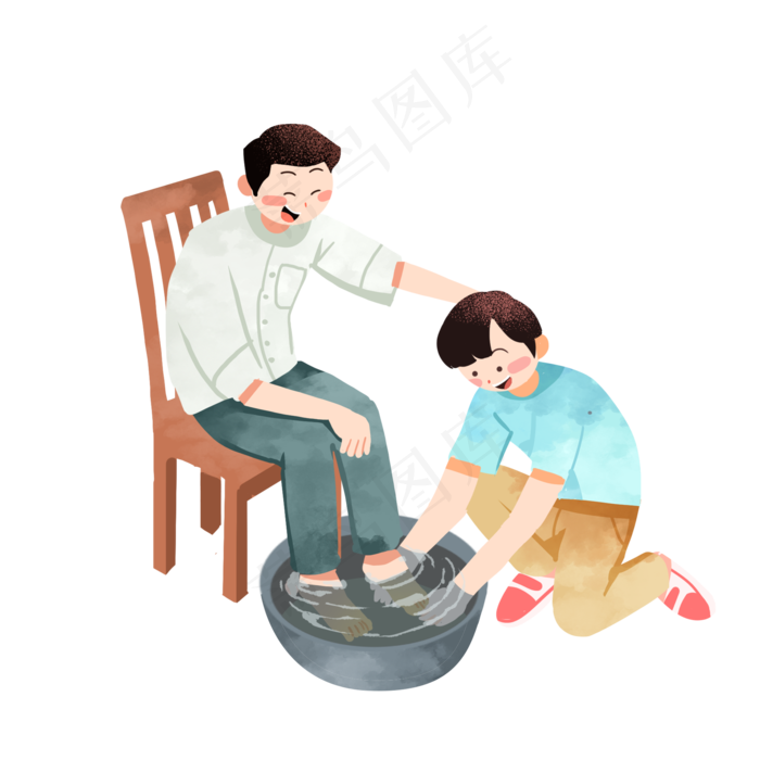 父亲节为父亲洗脚