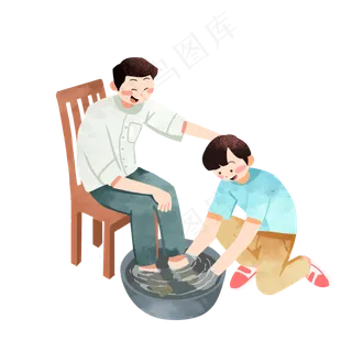 父亲节为父亲洗脚