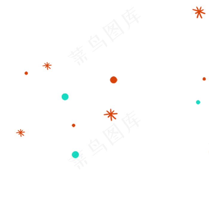 星星点点漂浮点缀物,免抠元素