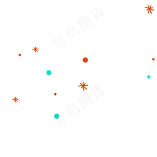 星星点点漂浮点缀物,免抠元素
