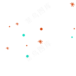 星星点点漂浮点缀物,免抠元素