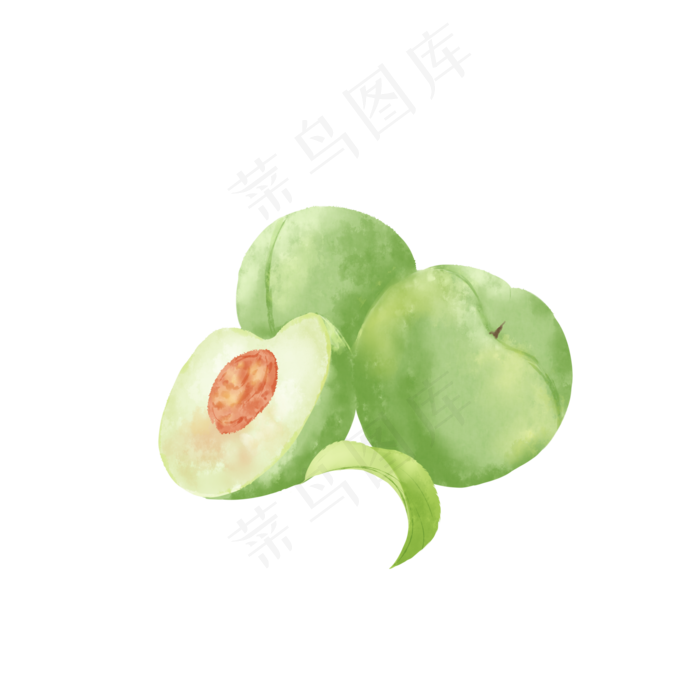 芒种青梅水果(2050X2050(DPI:299))psd模版下载