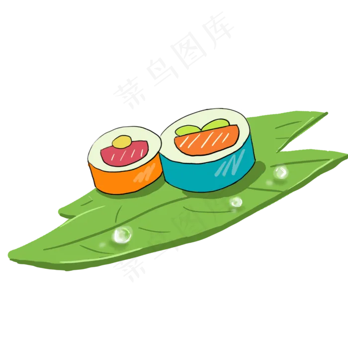 日本水果卡通小吃(2500X2500(DPI:300))psd模版下载