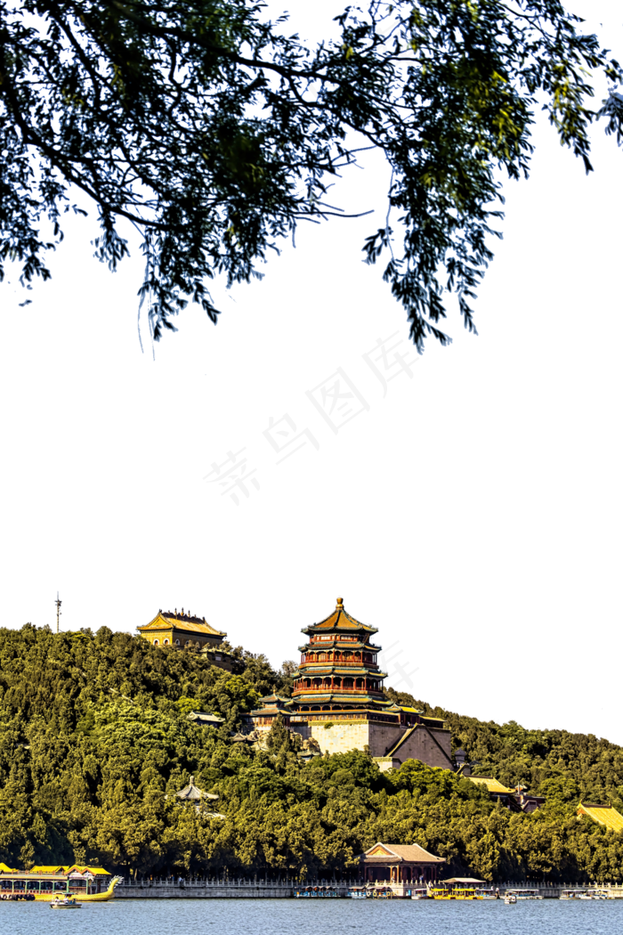 山水塔风景(1333X2000(DPI:300))psd模版下载