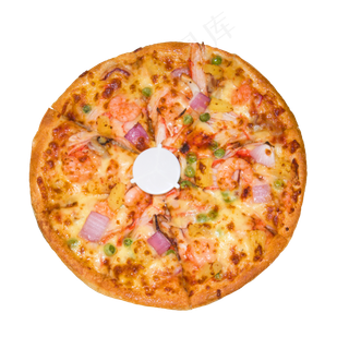 西餐海鲜披萨,免抠元素