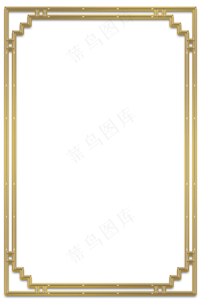 喜庆精致金属立体边框,免抠元素(3545X5315(DPI:300))psd模版下载
