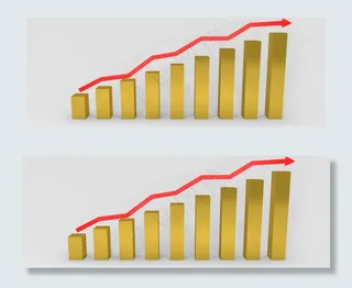 指标上升红色指标数据上涨