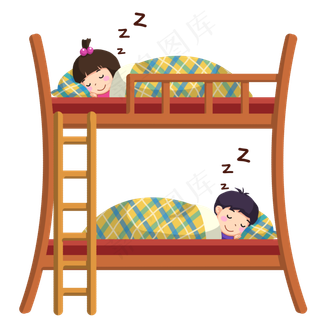 世界睡眠日两个小孩睡觉