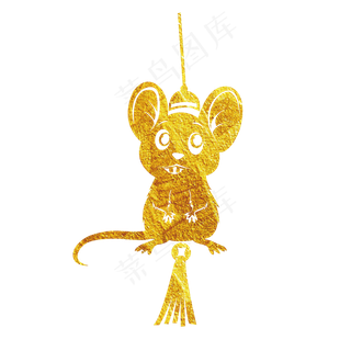 新年鼠年中国结,免抠元素