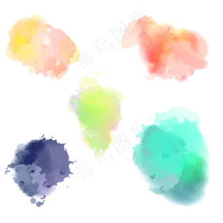 水彩粉彩笔触梦幻