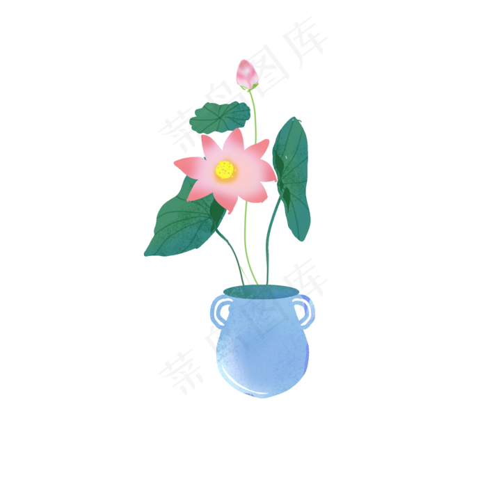 瓶中的荷花(2000X2000(DPI:300))psd模版下载