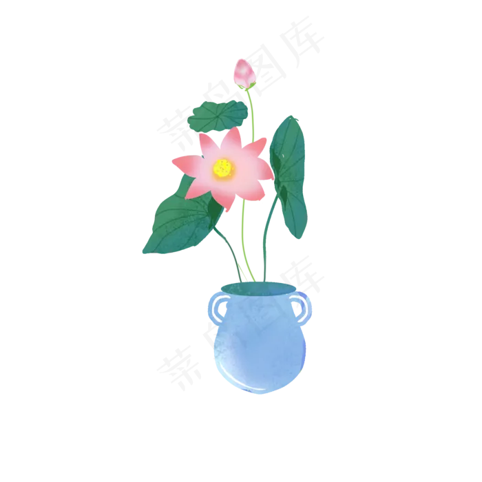瓶中的荷花(2000X2000(DPI:300))psd模版下载