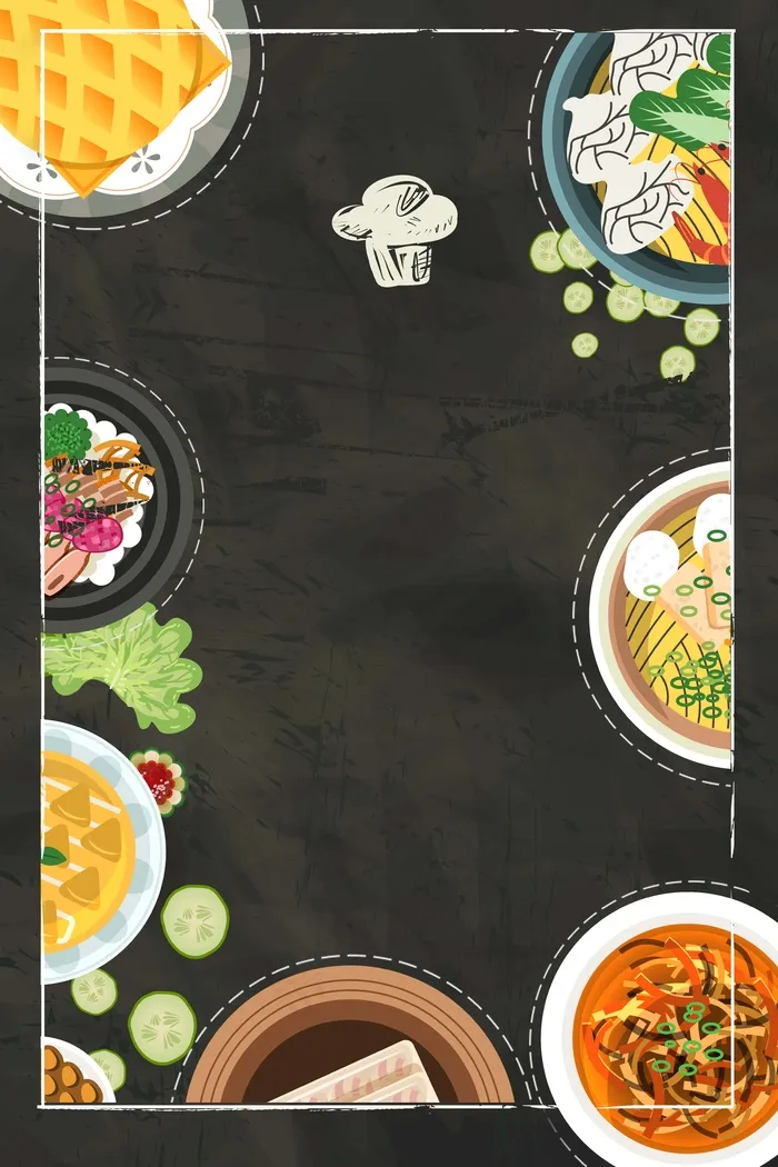 美食料理特色美食(7087*10630px 	     )psd模版下载