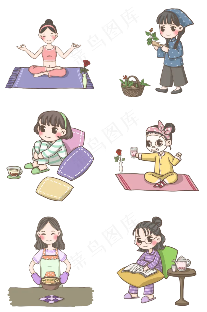 秋季养生小合集PNG(2000X3020(DPI:300))psd模版下载