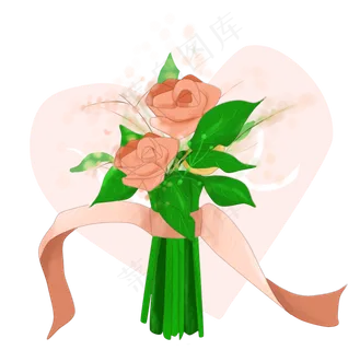 爱情玫瑰捧花